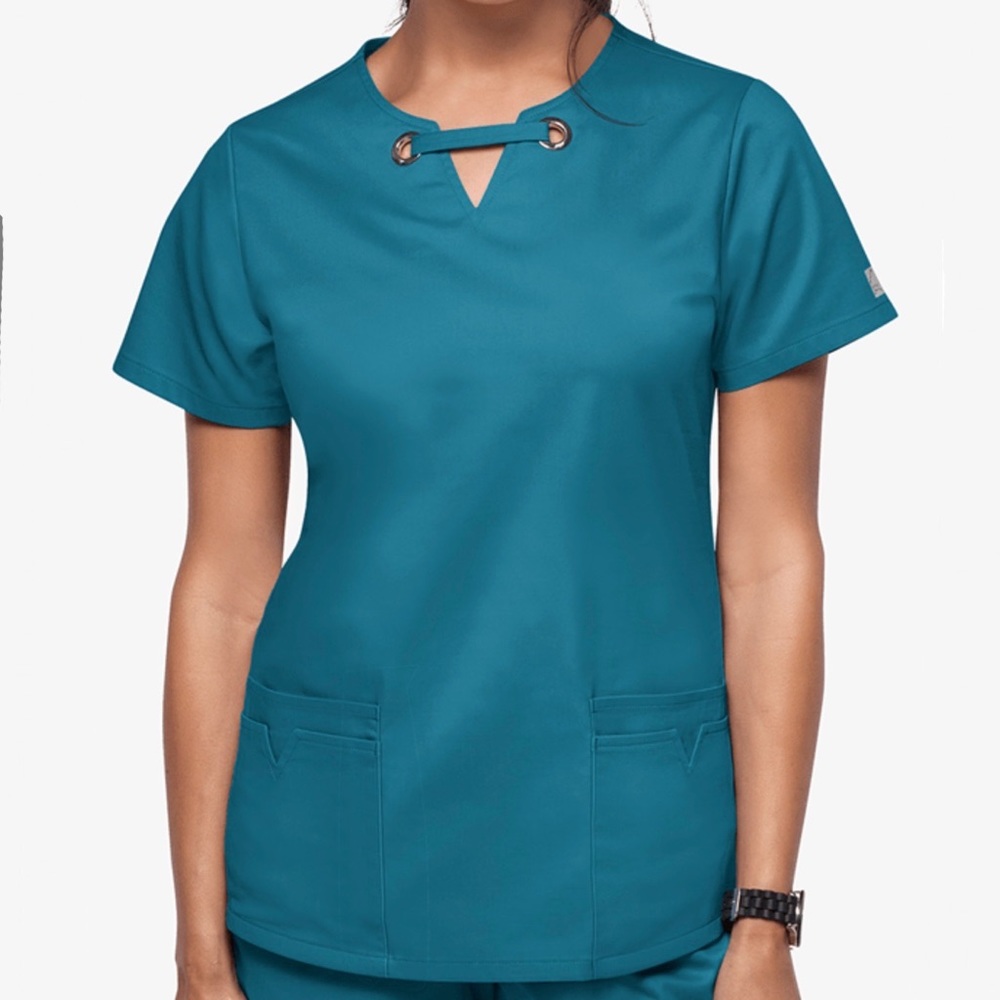 Butter-Soft STRETCH Women's 4-Pocket Large Grommet Scrub Top